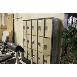 15 Bank Of Third Tall Lockers