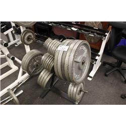 Rack With Free Weights