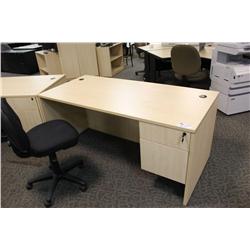 Maple 66" Executive Desk