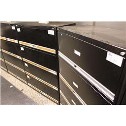 Black 4 Drw. Lateral File Cabinet