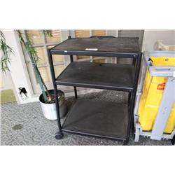 Black Audio Visual Cart