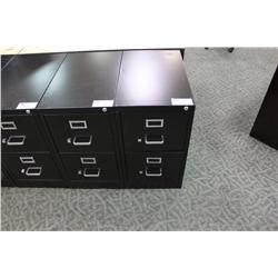 Black 2 Drw. Vertical File Cabinet