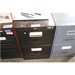 Black 2 Drw. Vertical File Cabinet