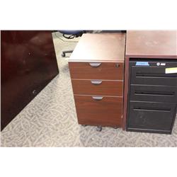 Mahogany File Pedestal And Coffee Table