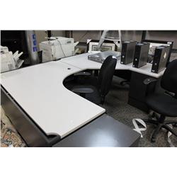 Steelcase Grey U-Shape Desk