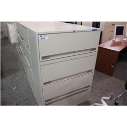 Beige 4 Drw. Lateral File Cabinet