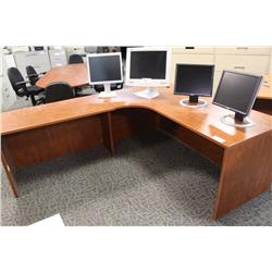 Cherry Corner L-Shape Desk