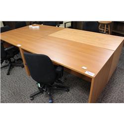 Cherry Straight Desk