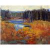 Image 1 : Ken Roth, Fall Marsh, Signed Oil Painting