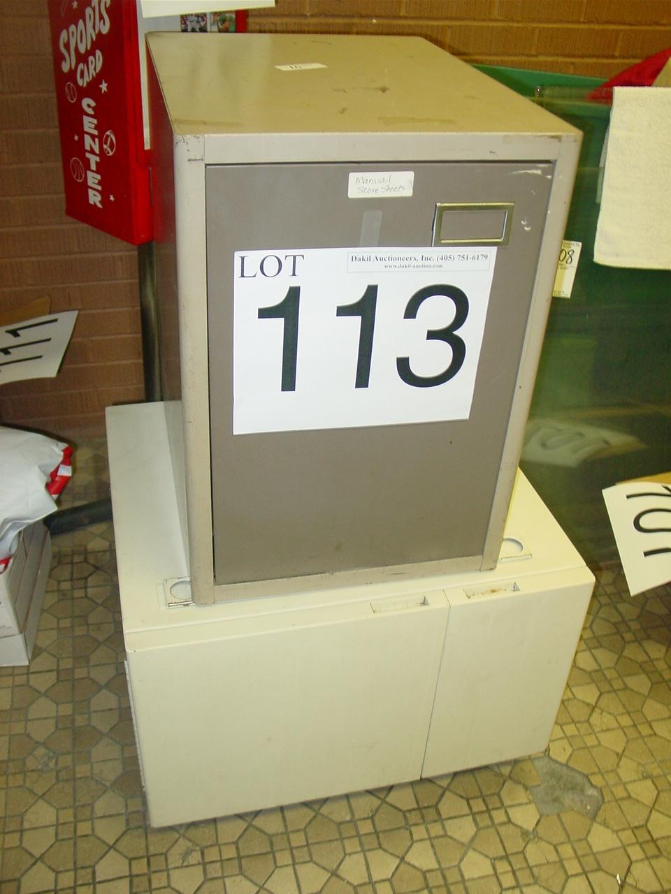 TUB FILE & CABINET (X2)