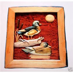 "MALLARDS" -  WOOD CARVING  -  QUALITY