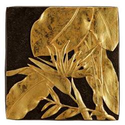 Gold Leaf Wall Plaque