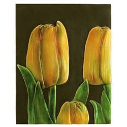 Yellow Tulip Wall Plaque