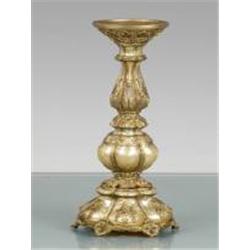 CLEAR POLY RESIN CANDLEHOLDER - MINT