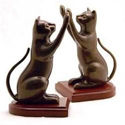 Curious Cat Bookends