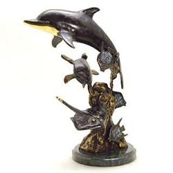 Dolphin & Friends Bronze Sculpture