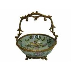 FINE PORCELAIN ACCENTED WITH BRASS