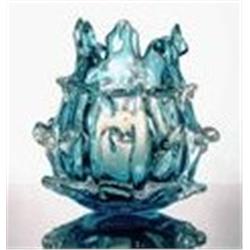 Rare Art Glass Votive Candle Holder