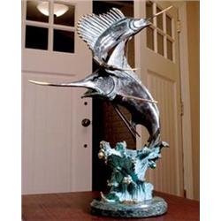 Marlin & Sailfish Bronze Sculpture