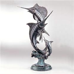Marlin & Sailfish Bronze Sculpture
