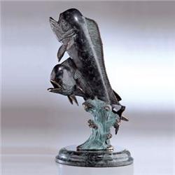 Mahi Mahi Pair Bronze Sculpture