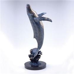 Humpback Whale Bronze Sculpture