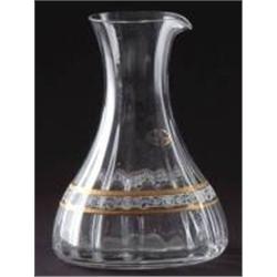 CRYSTAL PITCHER - GOLD & WHITE