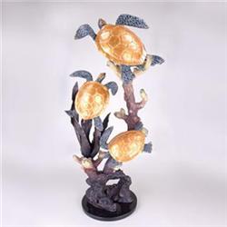 Sea Turtles Seascape Bronze Sculpture