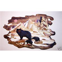 "THE BEAR FAMILY"  -   WOOD CARVING  -  QUALITY