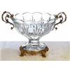Image 1 : CRYSTAL BOWL WITH ACCENTS OF BRASS