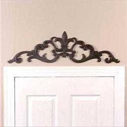 Fleur De Lis Metal Door Topper