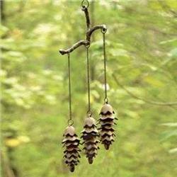 Triple Pinecone Wind Chime