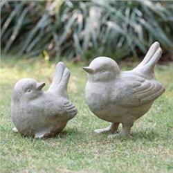 Bird Pair Garden Sculptures
