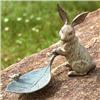 Image 1 : Rabbit with Leaf Bird Feeder