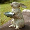 Image 1 : Bunny Holding Leaf Bird Feeder