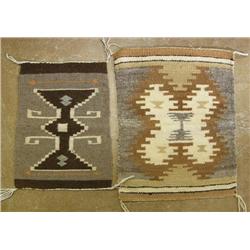 2 Navajo Homespun Sampler Weavings
