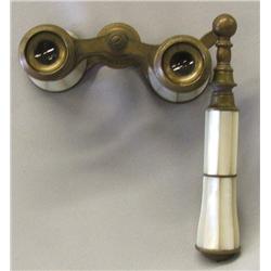 Antique Mother Of Pearl Opera Glasses