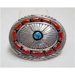 1975 Navajo Belt Buckle by JW Toadlena
