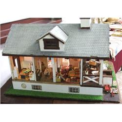 1920 Mabel Campbell Doll House Furniture, Figures