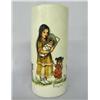 Image 1 : 1979 Pictorial Vase ''Indian Family'' by L Avey