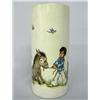 Image 2 : 1979 Pictorial Vase ''Indian Family'' by L Avey