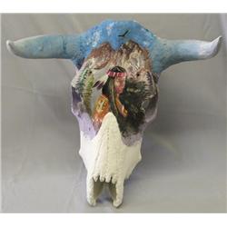 Handpainted Cow Skull
