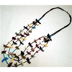 Navajo 3 Strand Fetish Heishi Necklace