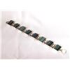 Image 1 : Sterling Silver Malachite Link Bracelet