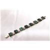 Image 2 : Sterling Silver Malachite Link Bracelet