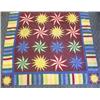 Image 1 : Vintage 1940s Hand Sewn And Machine Sewn Quilt