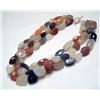Image 1 : Hi Fashion 3 Strand Faceted Quartz Choker
