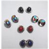 Image 1 : 5 Pairs Silver Southwestern Clip-on Earrings