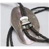 Image 2 : Navajo Sterling Turquoise Bolo Tie By F Sandoval
