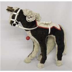 Antique Musical & Moving Plush Stuffed Horse